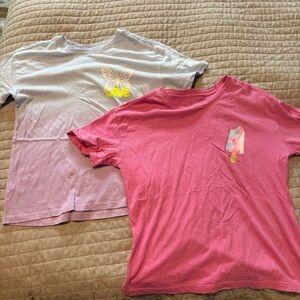 NWOT Set of 2 GAP Pink and Lavender Short Sleeve Tees